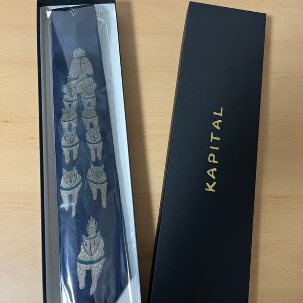 캐피탈 도그팀 넥타이 네이비