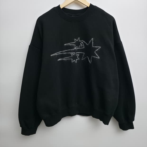 [M] 나이스 고스트 클럽 블랙 맨투맨