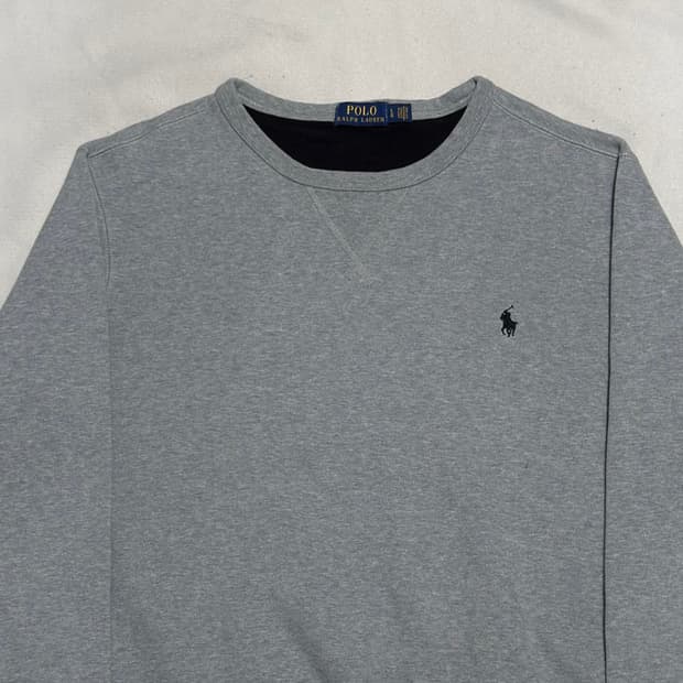 L 폴로랄프로렌 그레이 맨투맨
