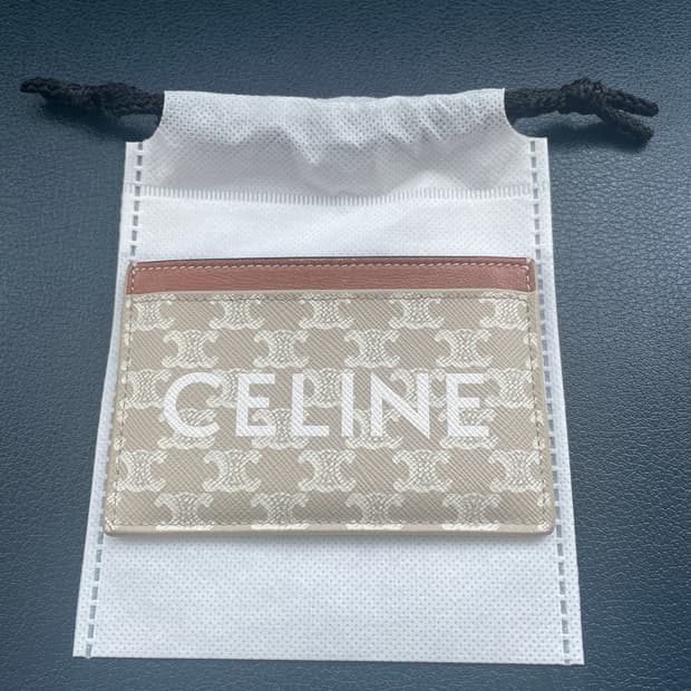 셀린느 트리옹프 캔버스 카드지갑