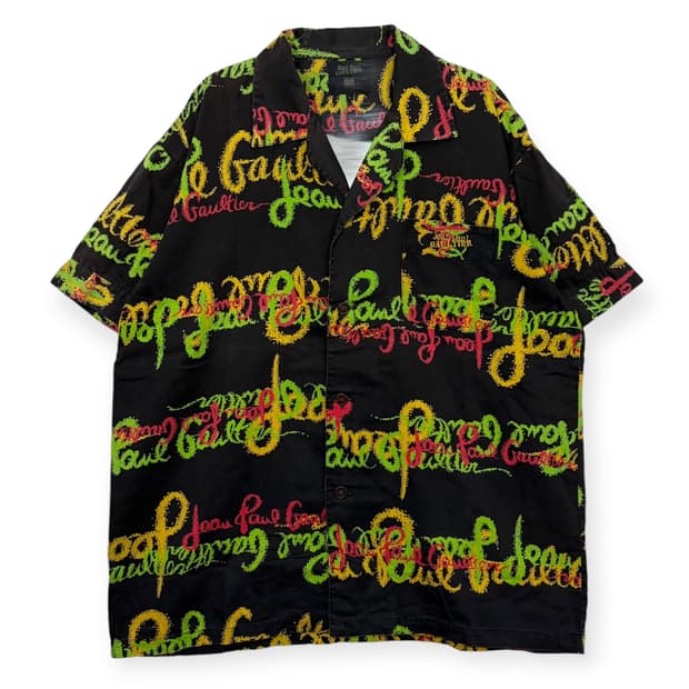 장폴고티에 패턴 반팔 셔츠