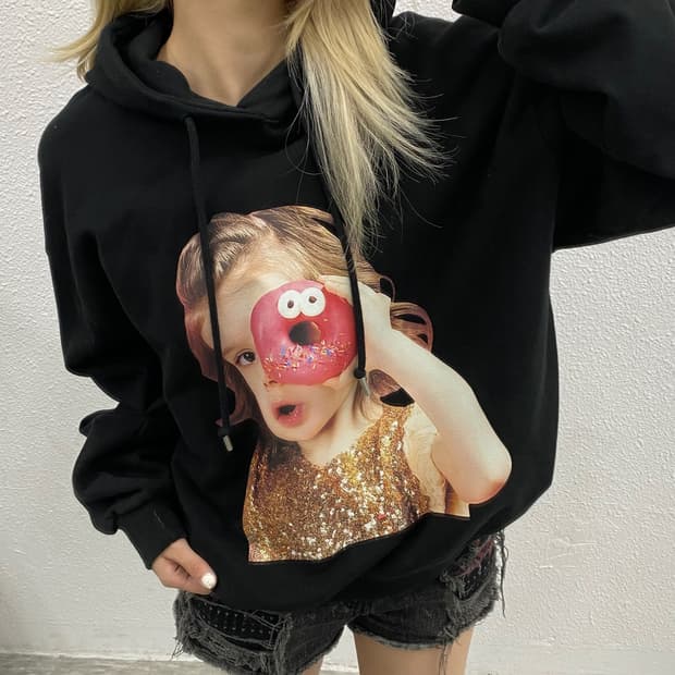 아크메드라비 도넛베이비 블랙 후드 1