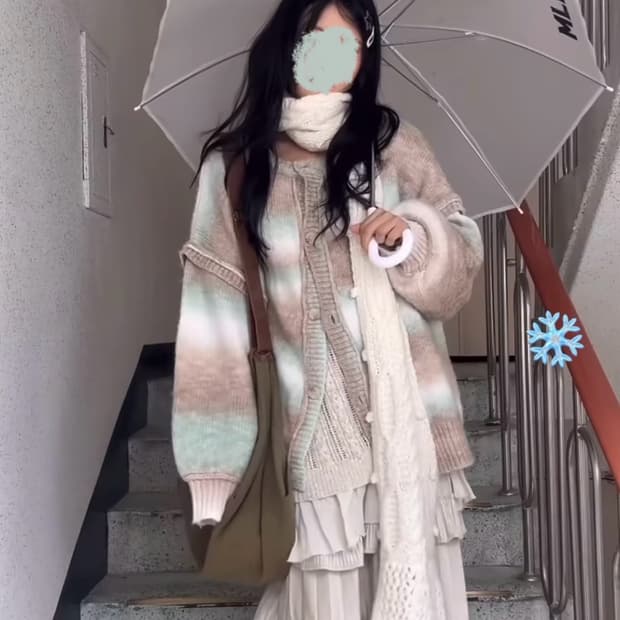 미라이클립 빈티지 일본 삿포로 코디 세트/선가든파티 스윙잉 크루