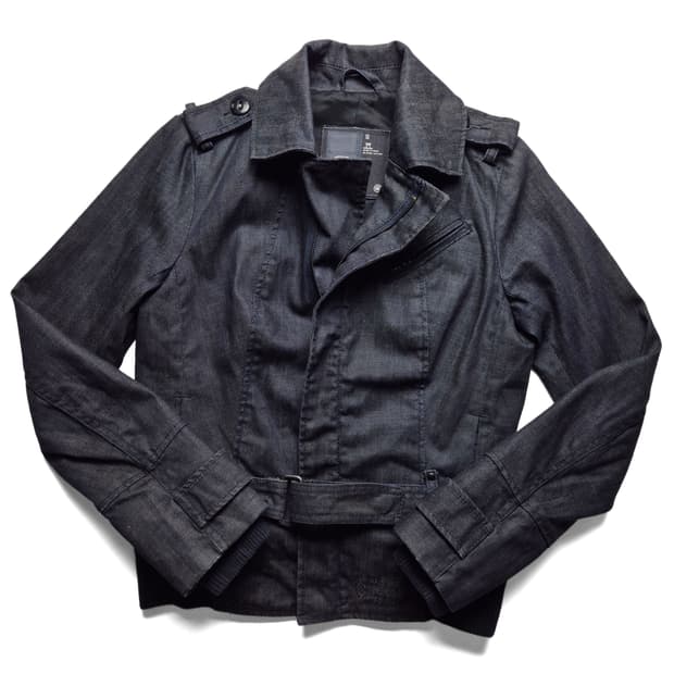 [S] 지스타로우 벨티드 데님자켓