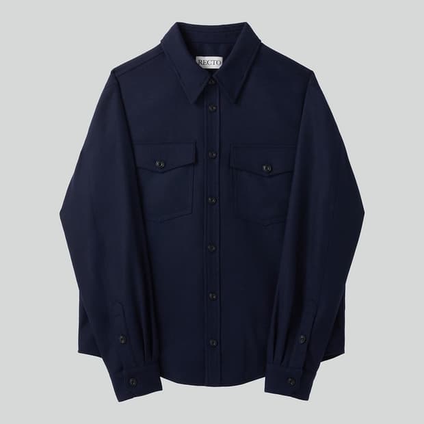 렉토 24FW 오피스 셔츠 다크네이비