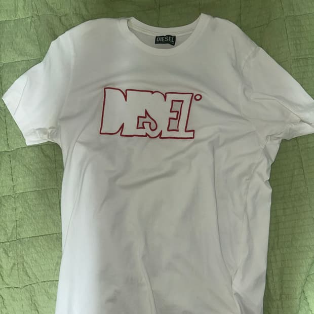 디젤 로고 빈티지 반팔 티셔츠