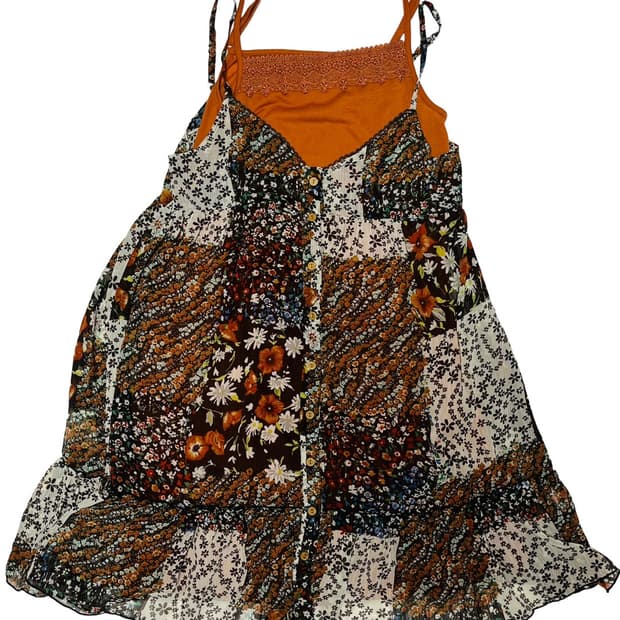 Flower layered onepiece set