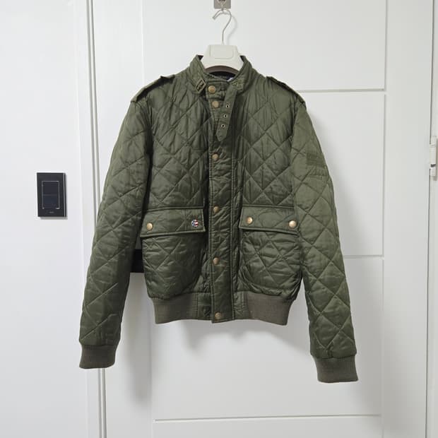 바버 barbour 스티브맥퀸 퀼팅 점퍼 M