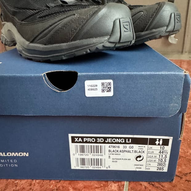 (285)살로몬 정리 XA PRO 3D 블랙 아스팔트