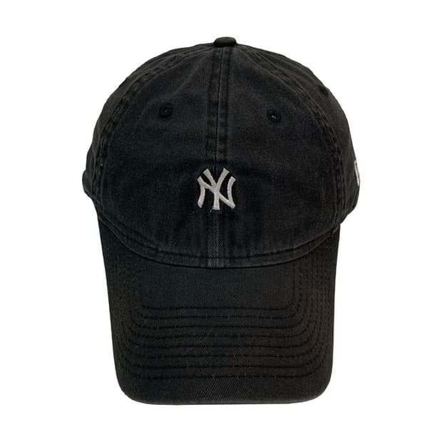 뉴에라 NY 양키스 워싱 코튼 볼캡 블랙