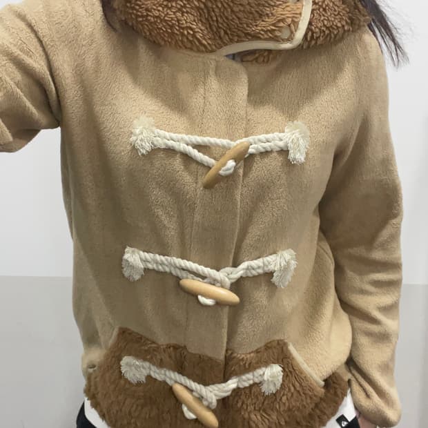 Jpn mercibeaucoup 메르시보쿠 2way 쉐르파 후드 더플자켓