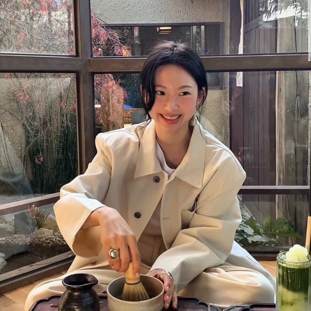 새상품)파르벵 farven 헤링본 워크 자켓+팬츠 M 세트 아이보리