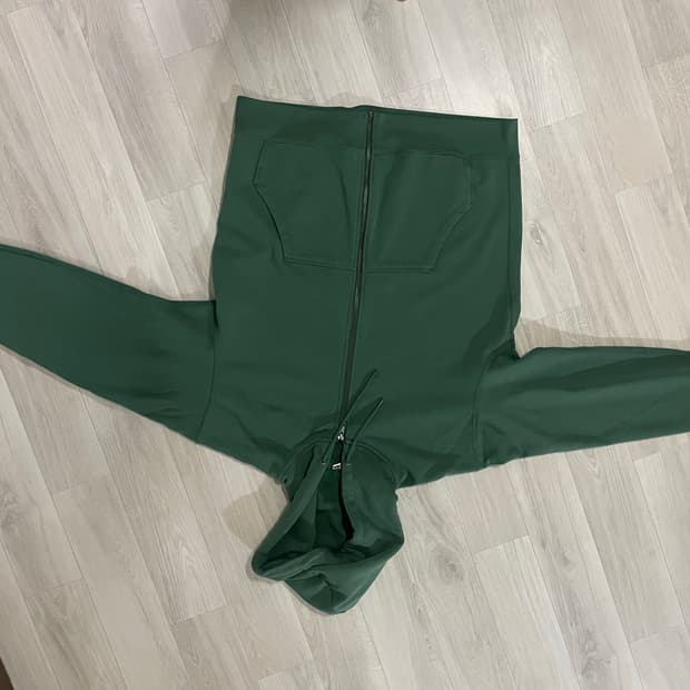 유니클로 스웨트풀집파카 그린 L사이즈