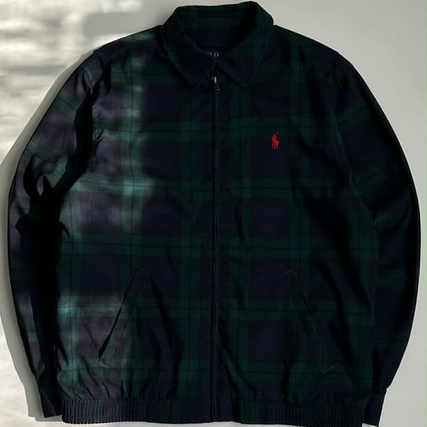 [M] 폴로 랄프로렌 블랙와치 체크 스윙탑 폴리쉘 자켓