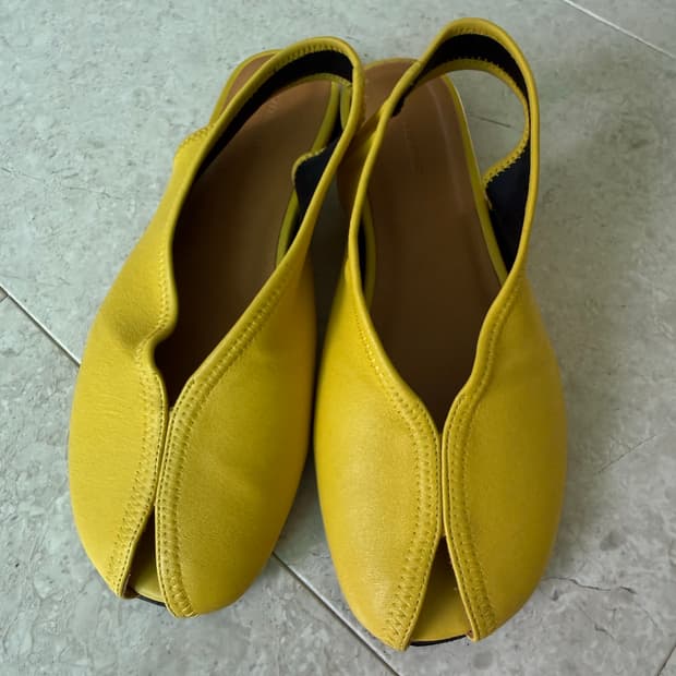 [정품/비브람보강] 이자벨 마랑 알리체 슬링백 샌들 옐로우 (37사이즈)