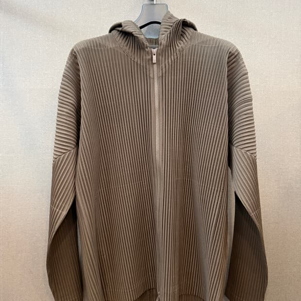 옴므플리세 후드집업 머드브라운 4사이즈