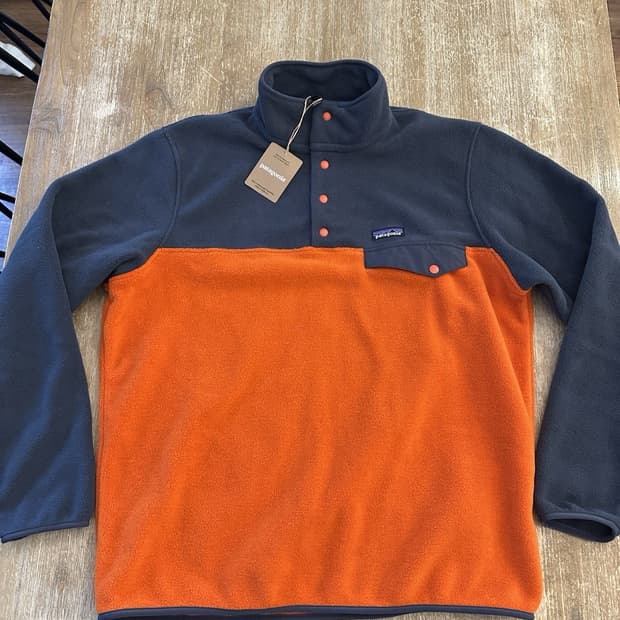 20FW 파타고니아 신칠라 스냅-T 네이비 오렌지 플리스
