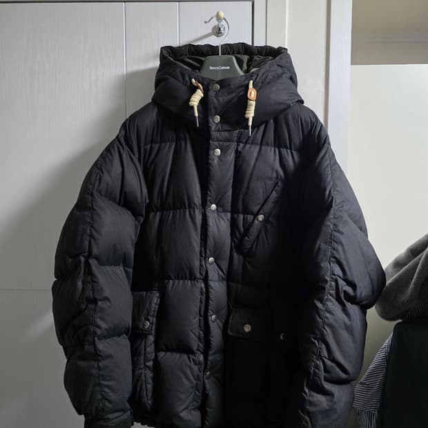 헨리코튼 FFC 왁스드 숏 다운파카 패딩 50