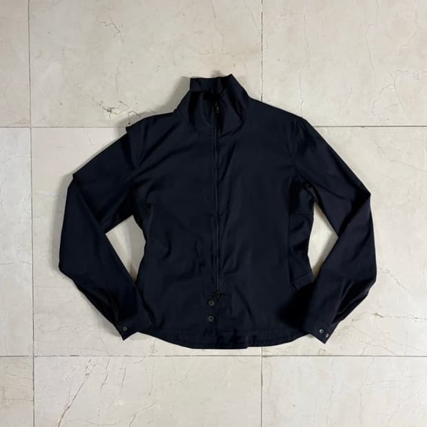 프라다 블랙 나일론 자켓 셔츠