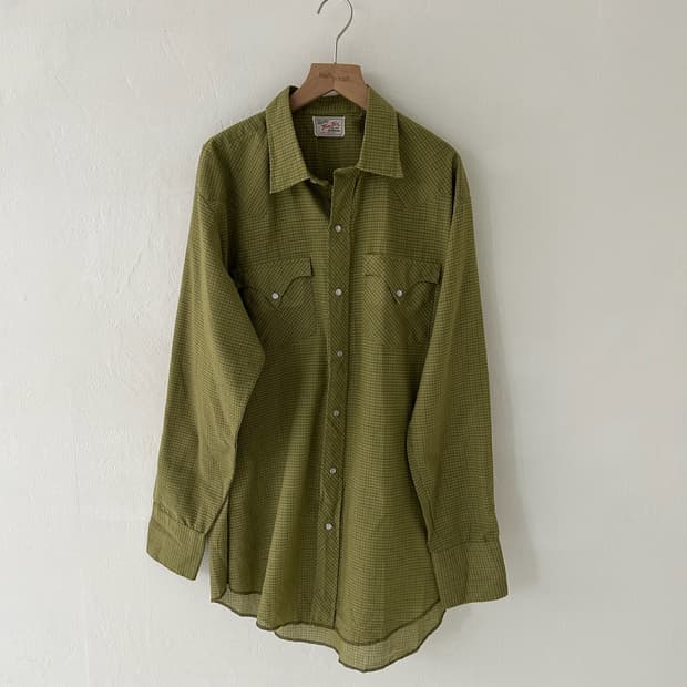 60-70's Tem-Tex Western Sportswear Green