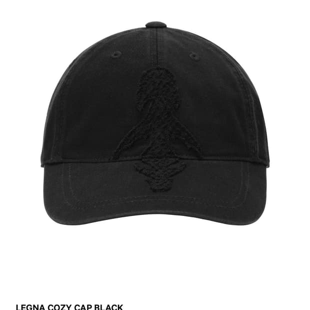 코이세이오 ss24 LEGNA COZY CAP BLACK