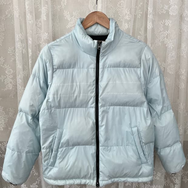 S) 마뗑킴 글로시 푸퍼 덕다운 패딩 스카이