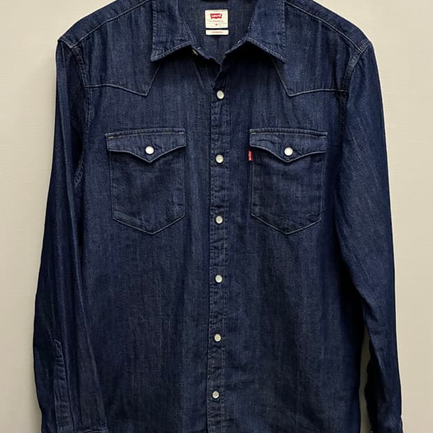 (M)리바이스 데님 투포켓 웨스턴셔츠 데님셔츠 lvc