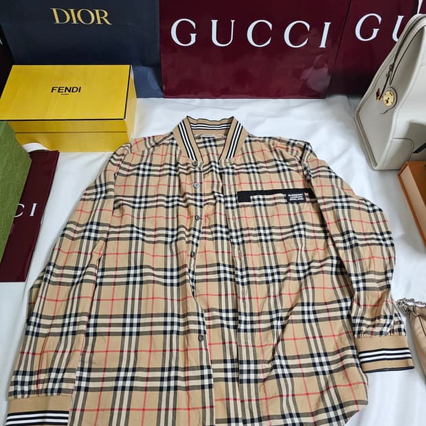 (최저가)버버리 체크셔츠 