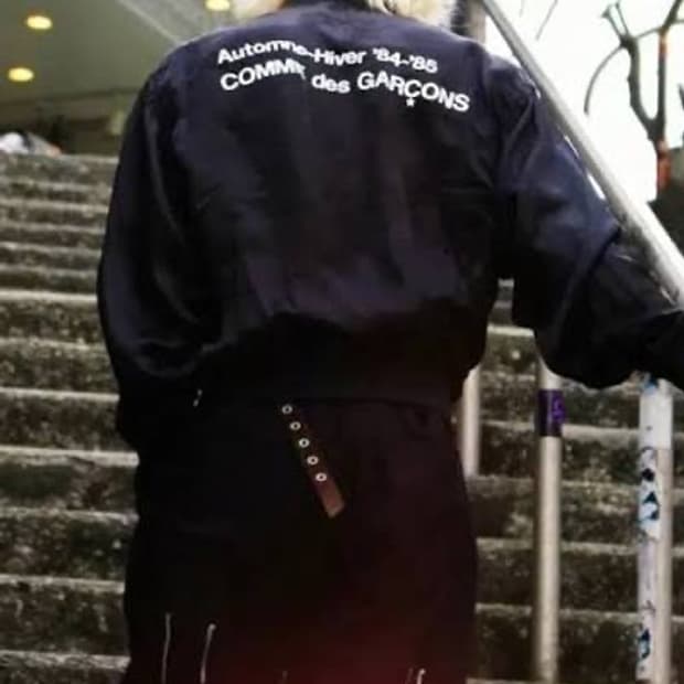 XL) 꼼데가르송 스태프 블루종