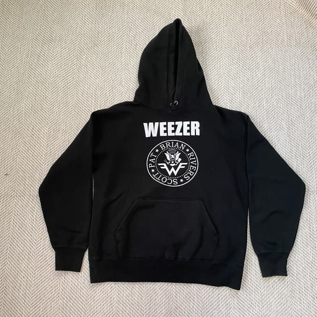 록 밴드 weezer  투어 후드티