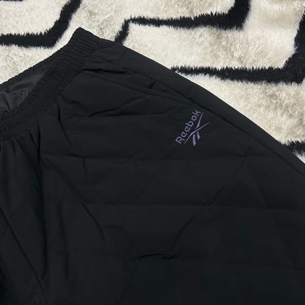 [2Xl]리복 웰톤 퀄팅 조거 팬츠/블랙