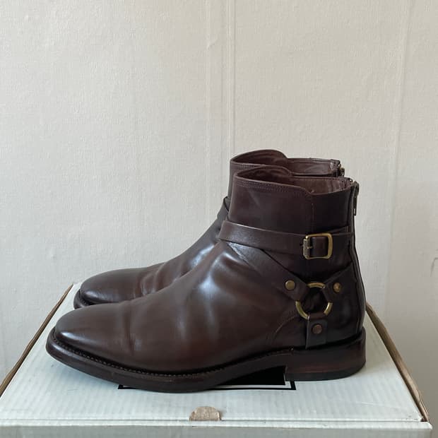 FRYE US 9 / 270 웨스턴 하네스 스트랩 부츠