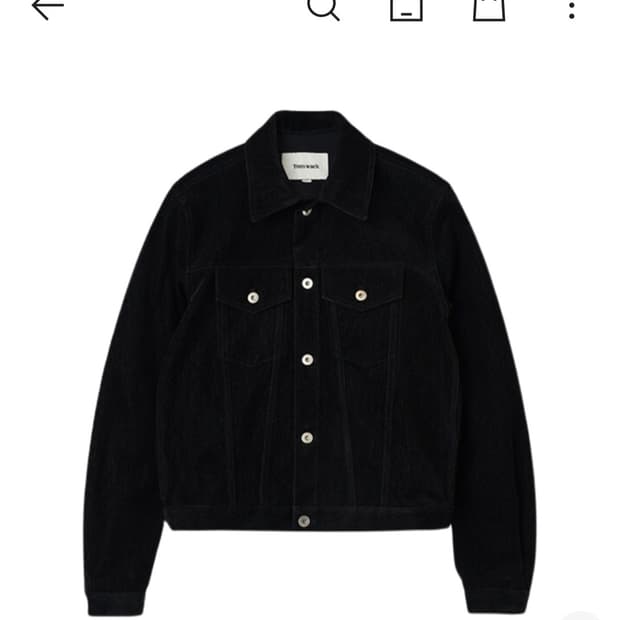 토니웩 벨벳 데님 트러커 자켓 L사이즈