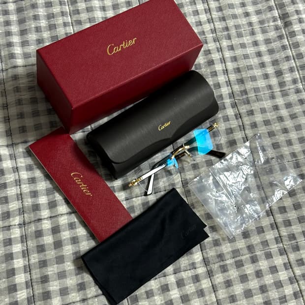 (OS) Cartier 까르띠에 무테 안경 선글라스