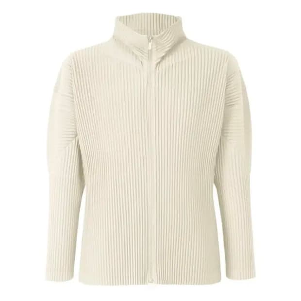 옴므플리세 오버 사이즈 하이넥 집업 / 이세이미야케