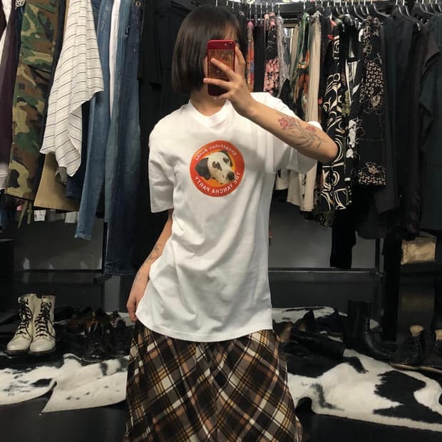 강아지 프린팅 반팔