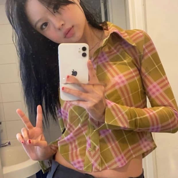 [현재 단종] 와이낫어스whynotus 매쉬 체크 셔츠