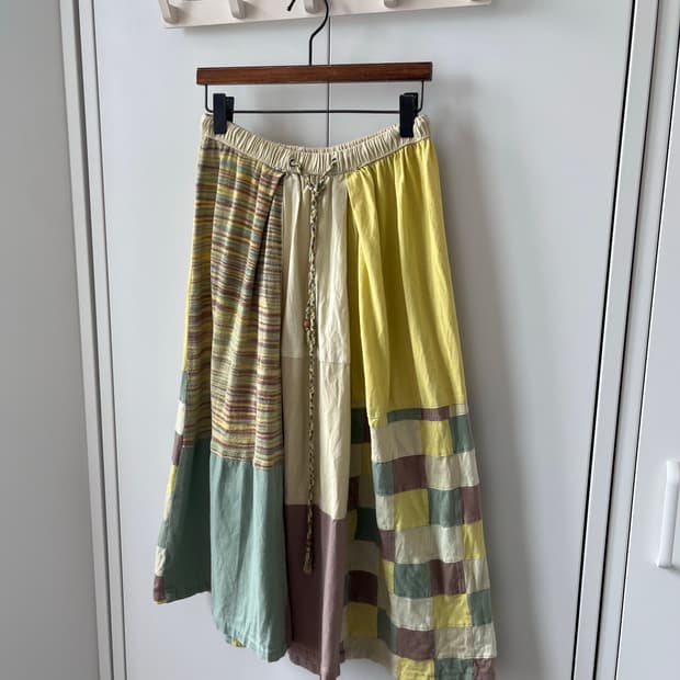 Vintage 하구미 리얼 패치워크 스커트