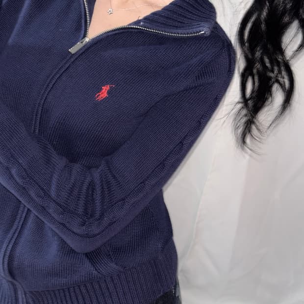 🐰폴로 랄프로렌 빈티지 데일리 유니크 니트 집업♥️