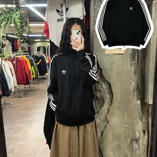 아디다스 베켄바우어 투웨이 져지 블랙 L  #csz1758