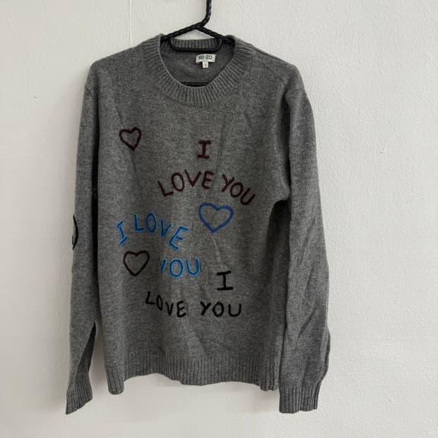 겐조 I LOVE YOU 니트 (S)