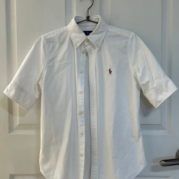 폴로 랄프로렌 여성 옥스포드 반팔셔츠