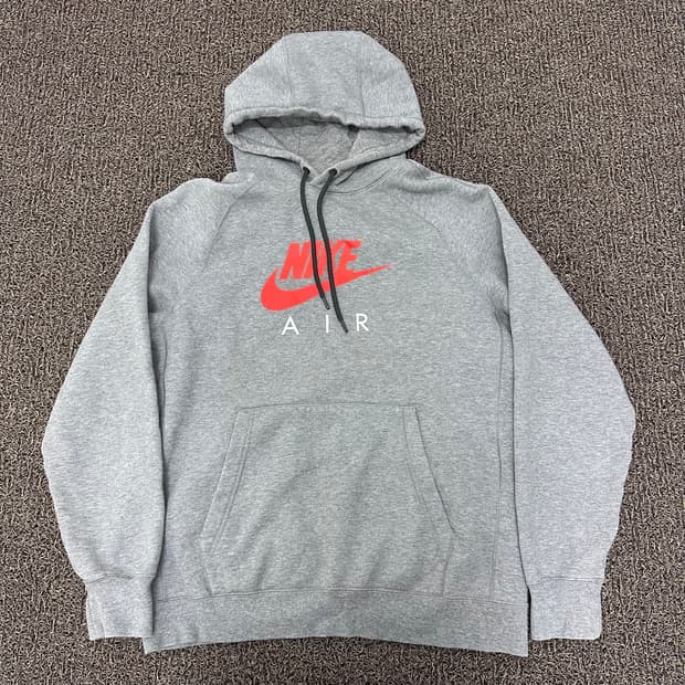 NIKE 나이키 기모 후드티셔츠 그레이 L