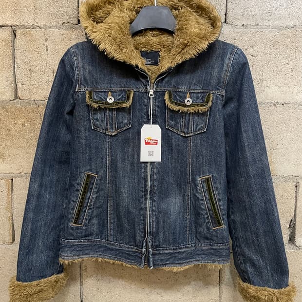 90’s 유니온베이 퍼 데님 후드 자켓