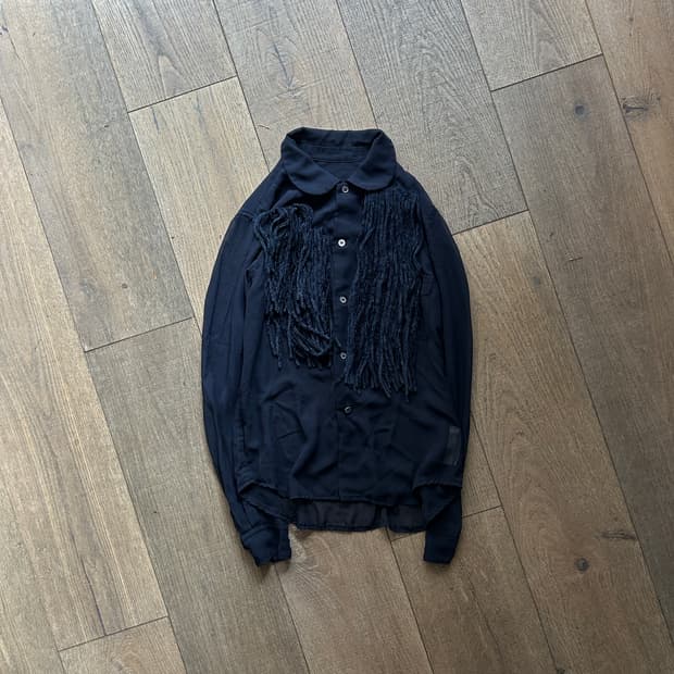 Fluffy Line Ruffle Detail Blouse