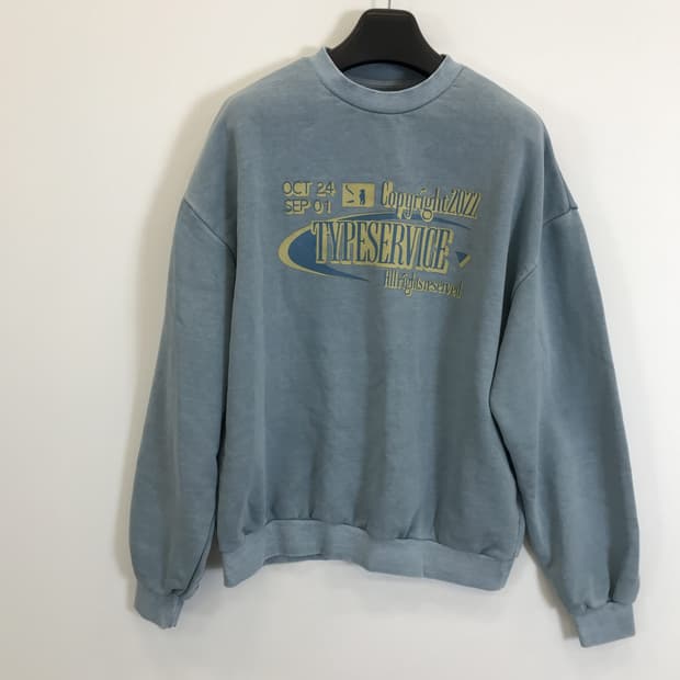 타입서비스 TYPESERVICE 피그먼트 스웻셔츠 [OS]