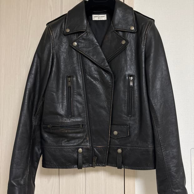 생로랑 L01 번개 스터드 레더 자켓 (에디시즌)