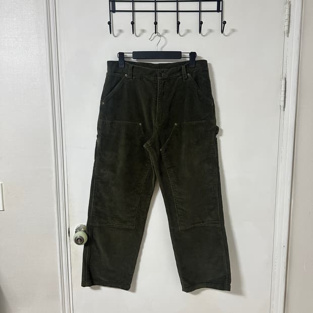 3(30-32) 다레니모 더블니 코듀로이 카펜터 팬츠 올리브