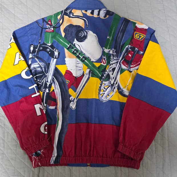 [90] 90s 빈티지 폴로 아카이브 로라이프 사이클링 레이싱 자켓