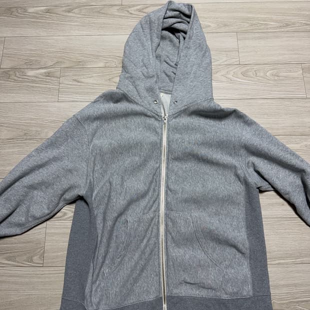 24aw 카키스 헤더 풀 집업 그레이 L